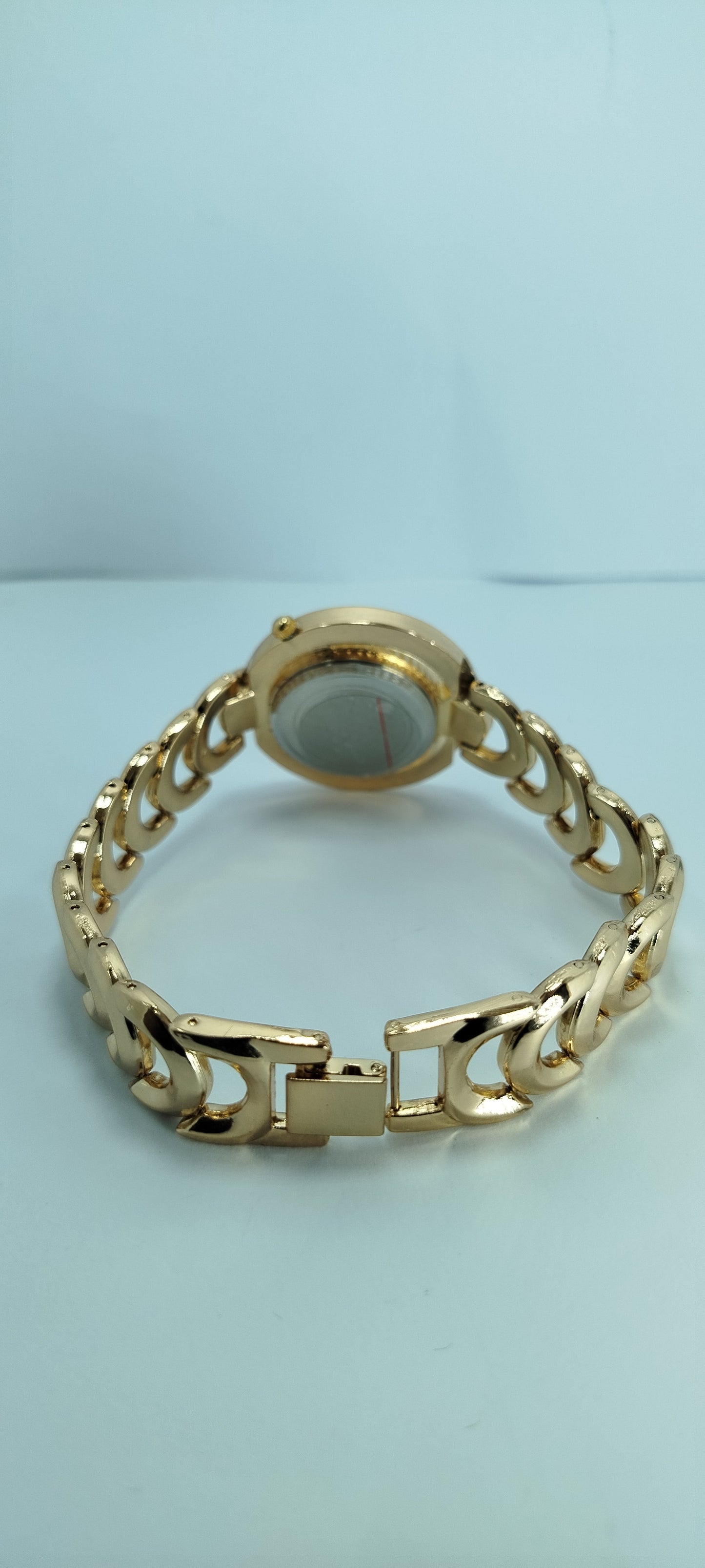 Glorious Gold Diamond-Accented Dual Bezel Watch For Women