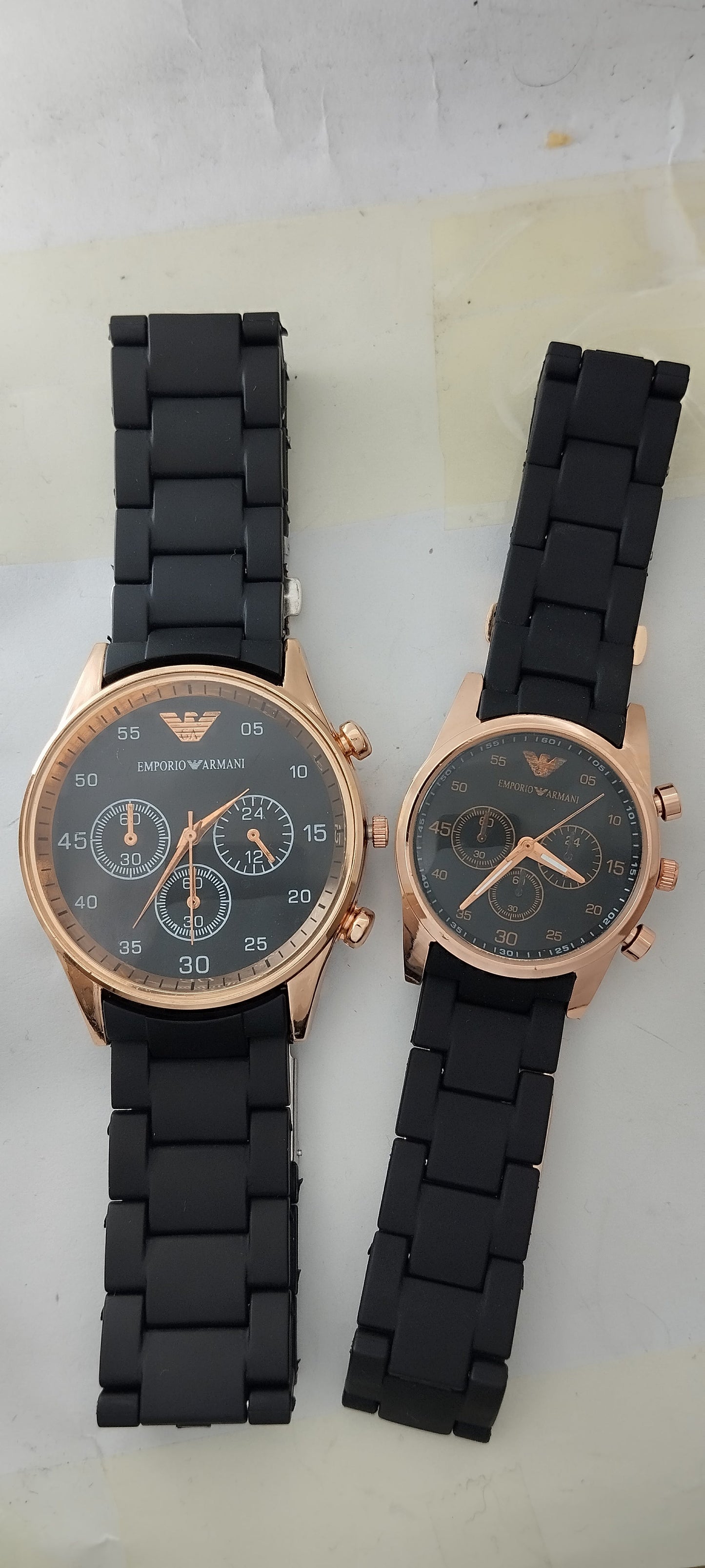 Matte Black EA-Branded Pair Watch For Two