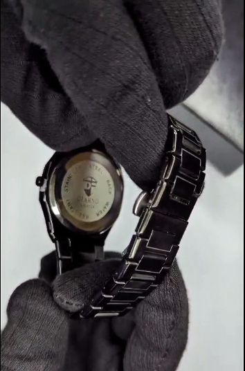 Raven Black Chain Watch For Men
