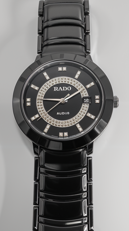 Noir Black Branded Chain Watch For Men