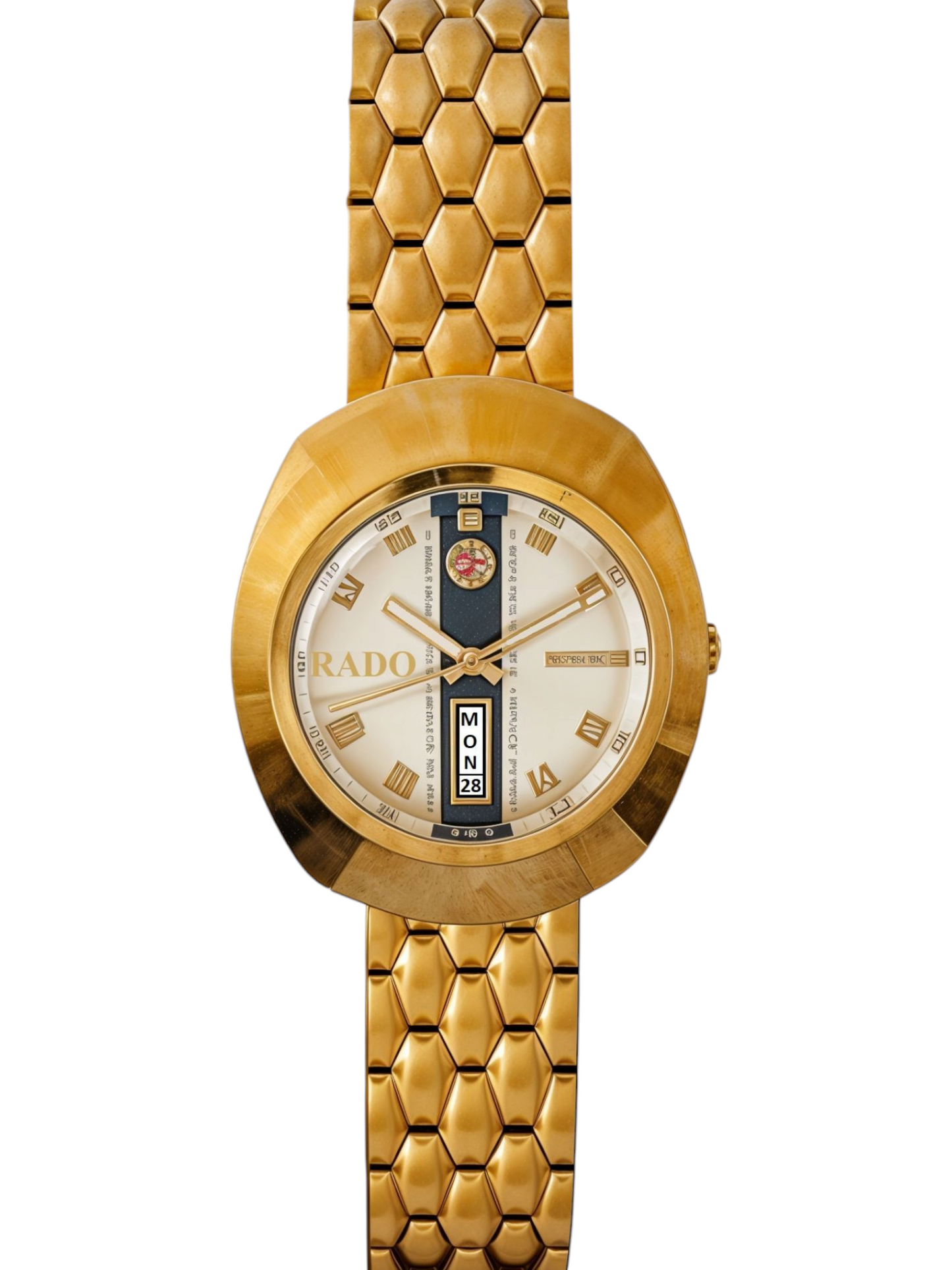 Gold RDO-Branded Gold Dial Chain Watch For Men
