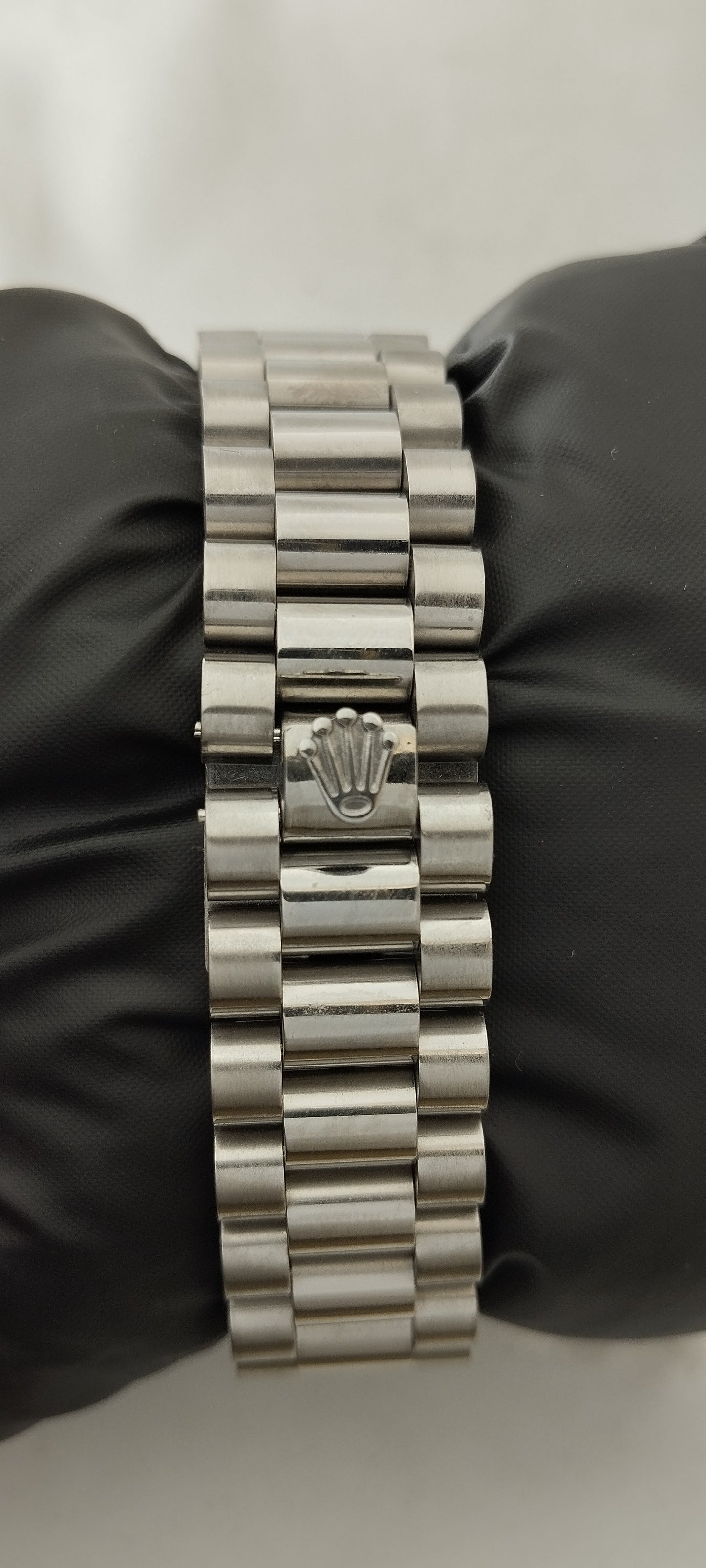 Silver R-Branded Red Dial Chain Watch For Men