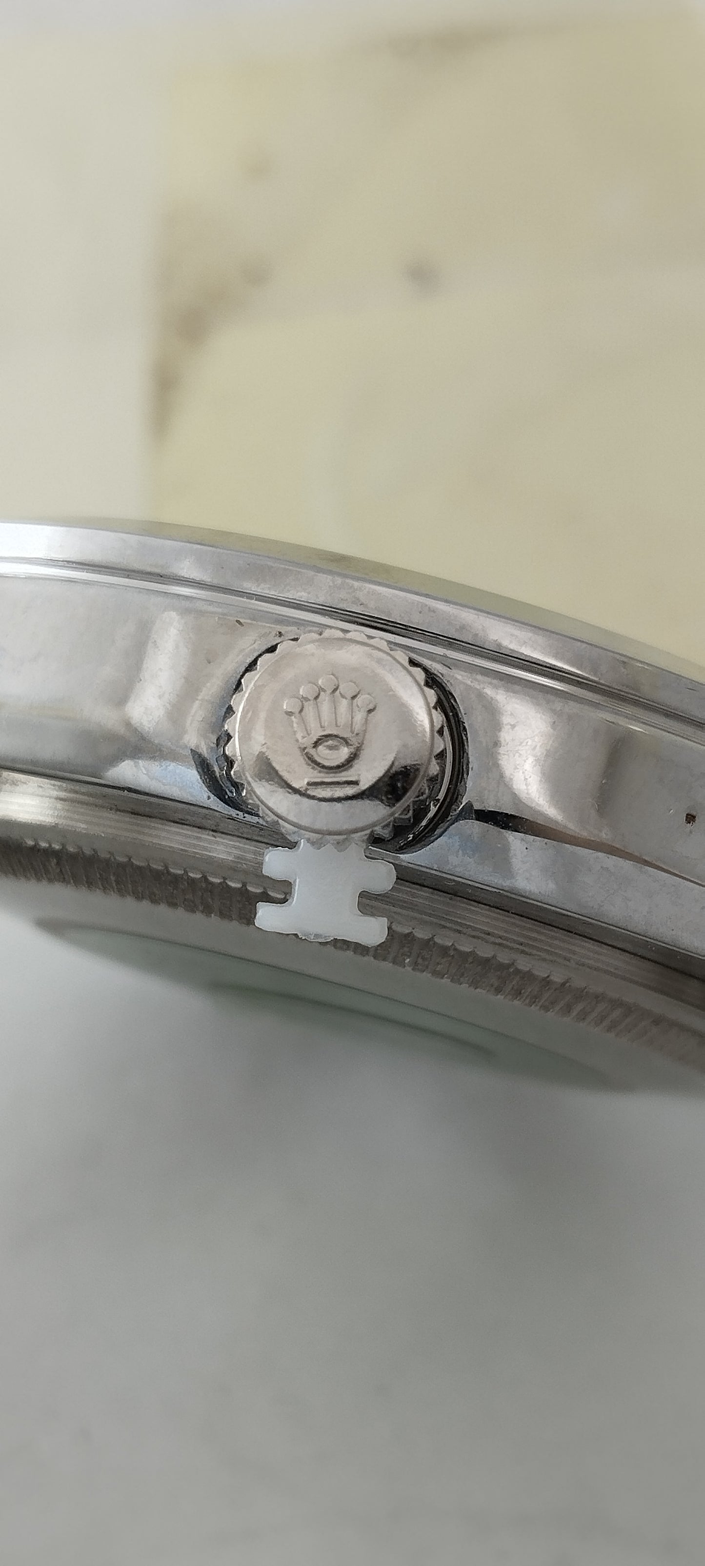 Silver R-Branded Red Dial Chain Watch For Men