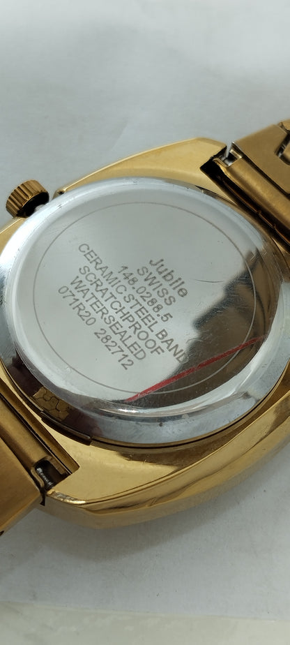 Gold RDO-Branded Gold Dial Chain Watch For Men